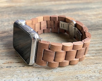 Personligt graverat Apple Watch-träarmband, anpassat Apple Watch-armband 49 mm 46 mm 45 mm 44 mm 42 mm 41 mm 40 mm 38 mm