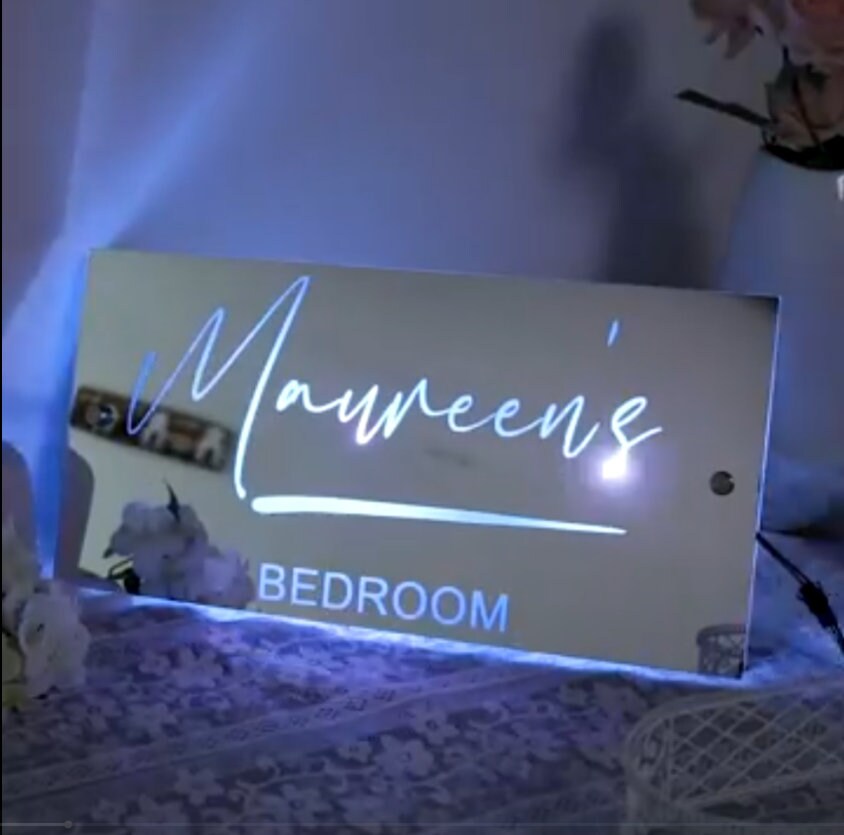 Custom Led Name Mirror, Personalized Name Mirror Neon Sign, I Am Mirror ...