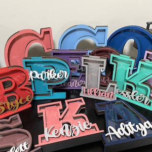 Alcancía de letras personalizada, caja de dinero de madera con nombre para niños, alcancía de madera personalizada, banco de monedas inicial, banco de nombres para niños y niñas