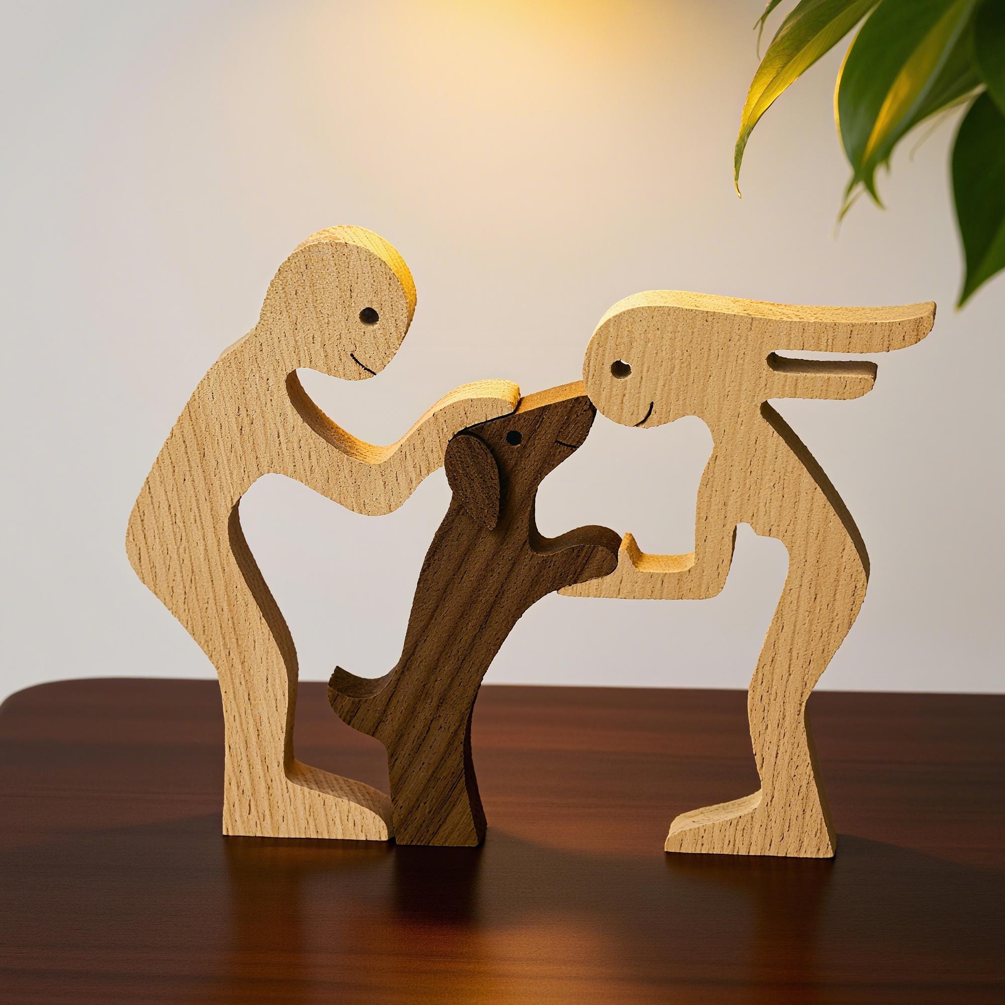 Dog human wood sculpture - Etsy 日本