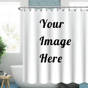 Custom Photo Shower Curtains, Personalized Bath Curtain