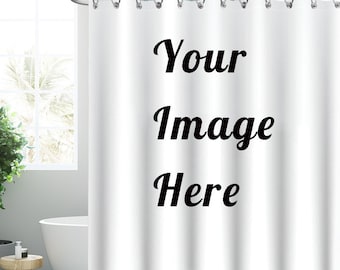 Custom Photo Shower Curtains, Personalized Bath Curtain