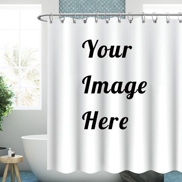 Custom Photo Shower Curtains, Personalized Bath Curtain