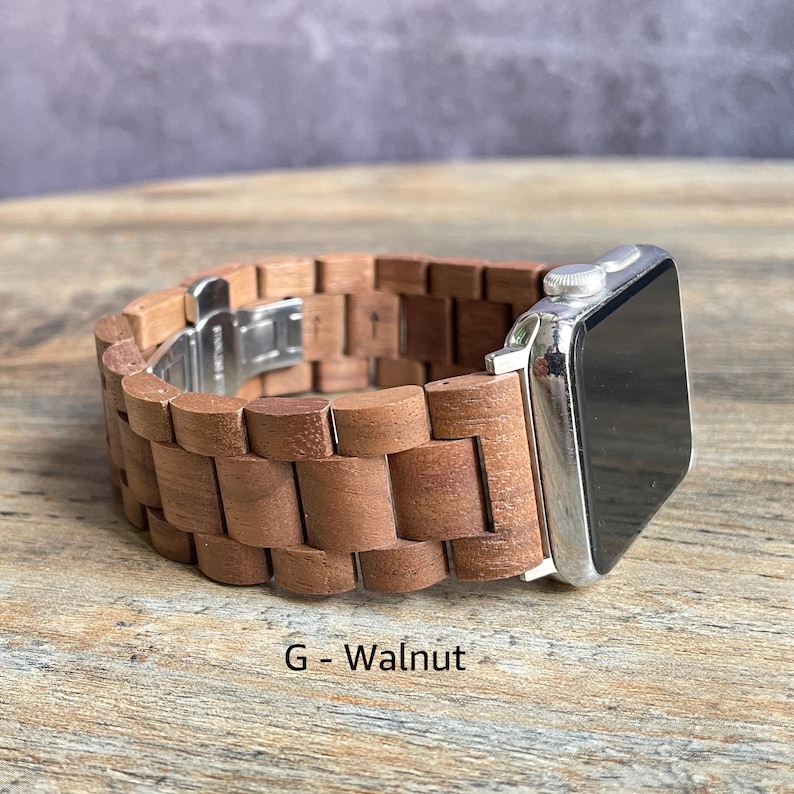 Personligt Fitbit Versa 4 Fitbit Sense 2 Klockarmband, Graverat Träklockarmband för Google Pixel 1/2/3 Fitbit Versa 2/3 bild 9