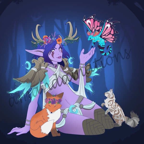 Night Elf with Friends