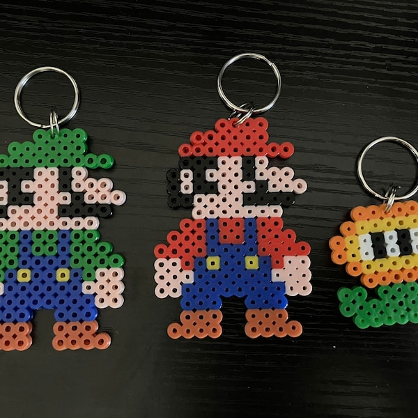 Super Mario Keychain, Mario and Luigi Perler