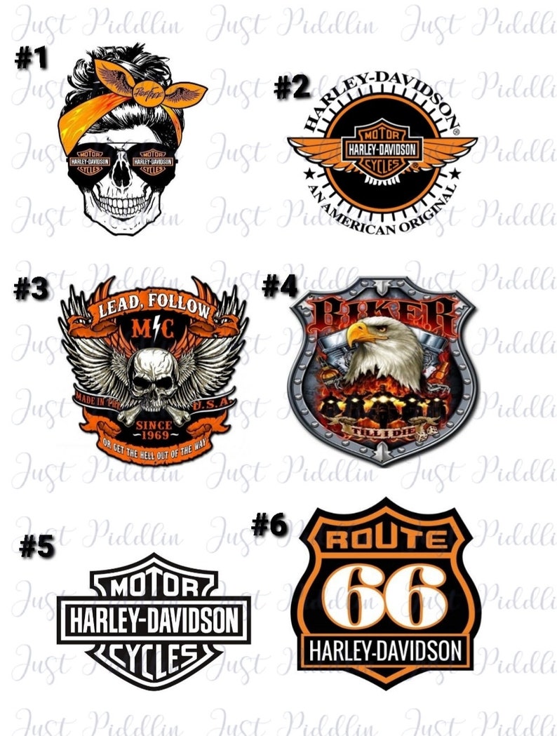 Motorcycle Waterslide Decals Etsy