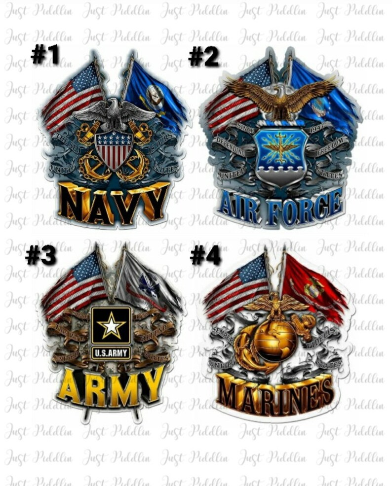 Military Waterslide Decals Etsy