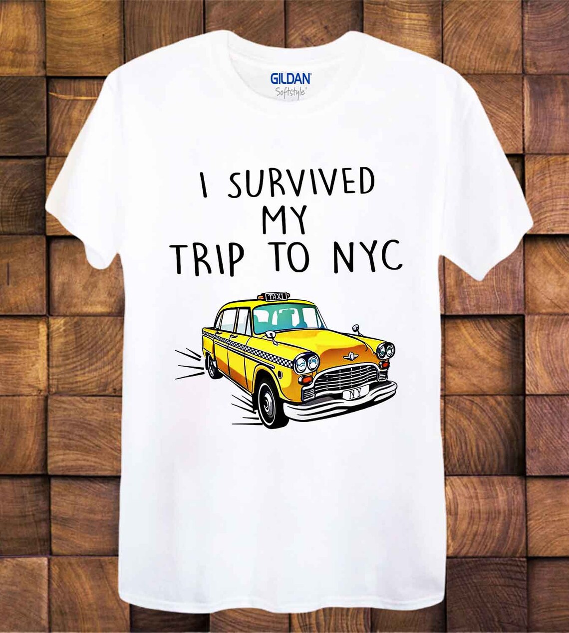 I Survived My Trip To NYC T Shirt New York Yellow Taxi | Etsy