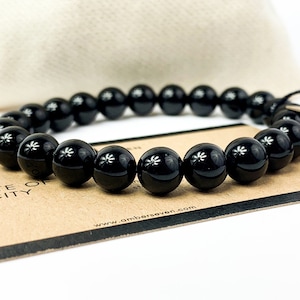 Premium Black Tourmaline Bracelet | Tourmaline Bracelet For Women and Men | Black Crystal Bracelet | 6 mm & 8 mm Size Beads