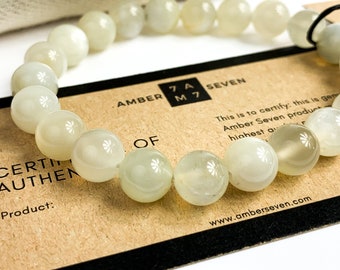 Premium Moonstone Bracelet  | Authentic White Moonstone Crystal Bracelet | 6mm & 8mm | Natural Moonstone Jewelry For Women And Men Gift