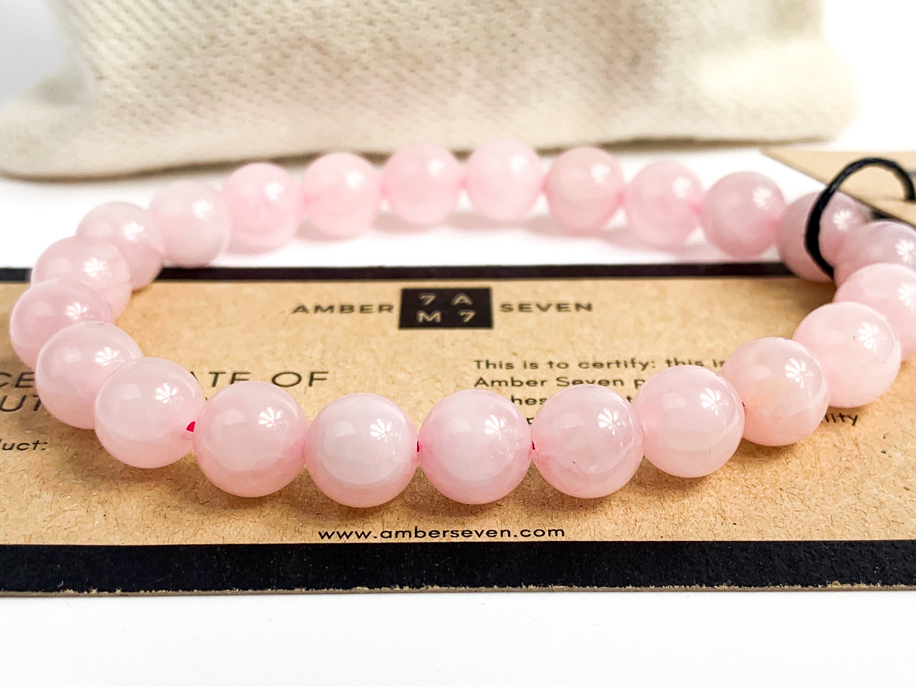 Buy Reiki Crystal Products Rose Quartz Love Bracelet for Women (Rose Quartz)  at Amazon.in