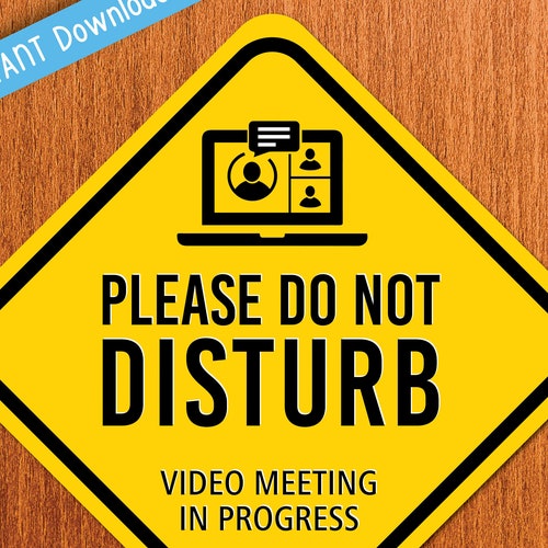 Please Do Not Disturb Video Meeting in Progress Sign Do Not - Etsy Ireland