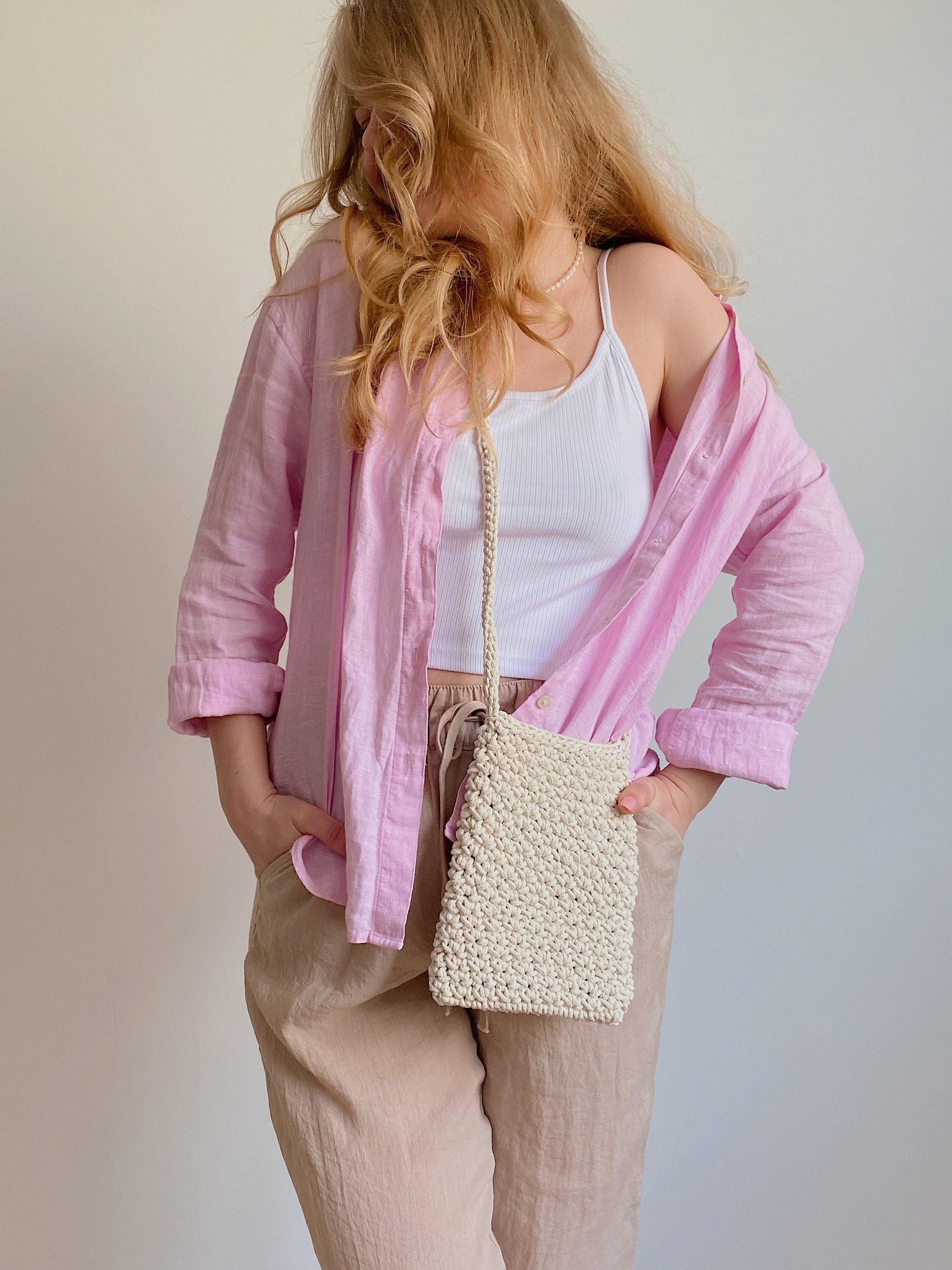【CoySeio】 KNIT CROSS BAG Buy COS Japan Melange Knit Drawstring Crossbody Bag at
