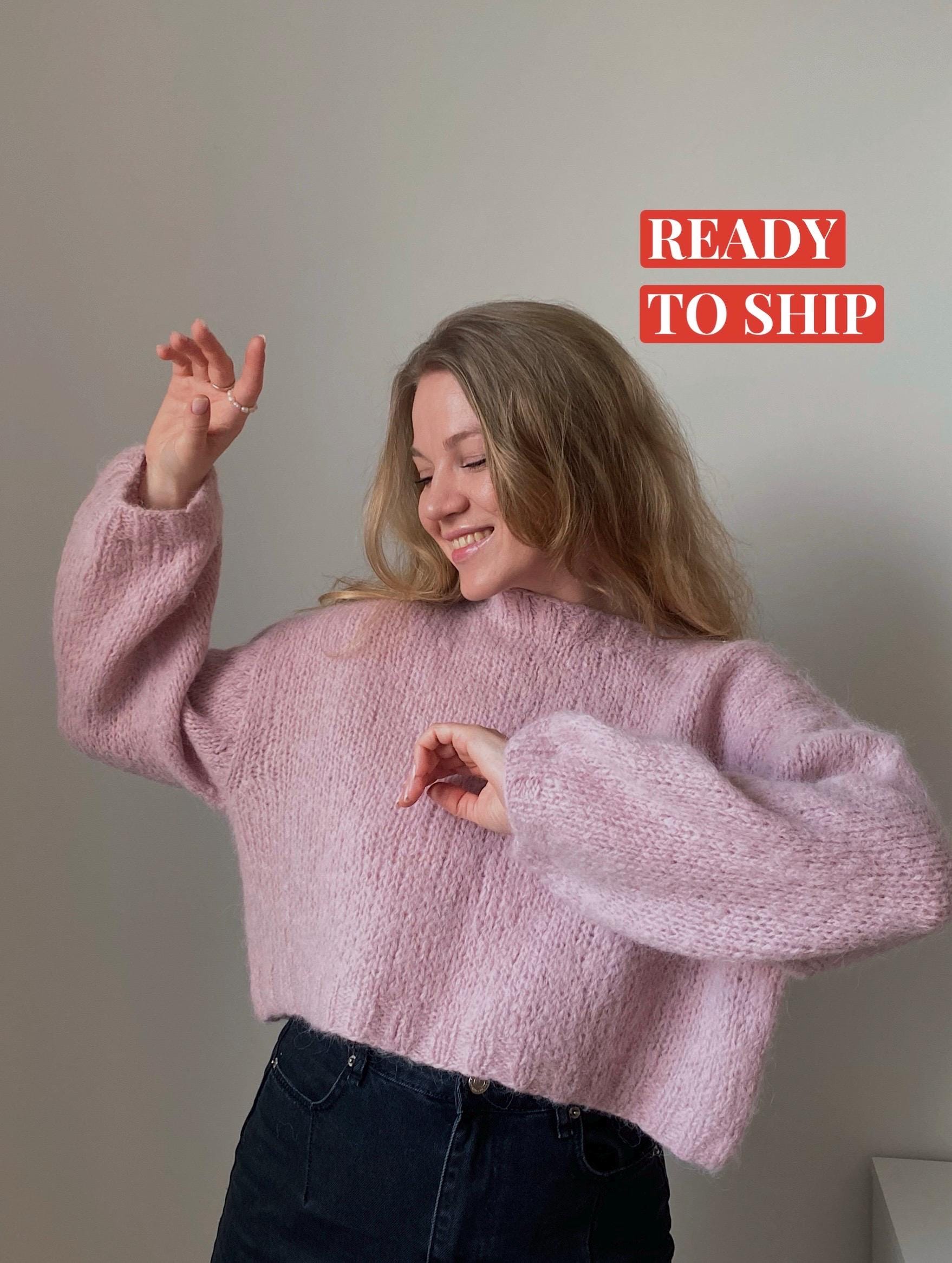 Pink and gold sweater best sale
