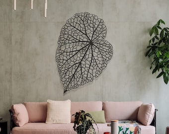 Leaf Metal Wall Art, Minimal Wall Decor, Leaves Metal Wall Art, Tree Metal Wall Art, Metal Wall Signs, Living Room Decor, Leaf Wall Art