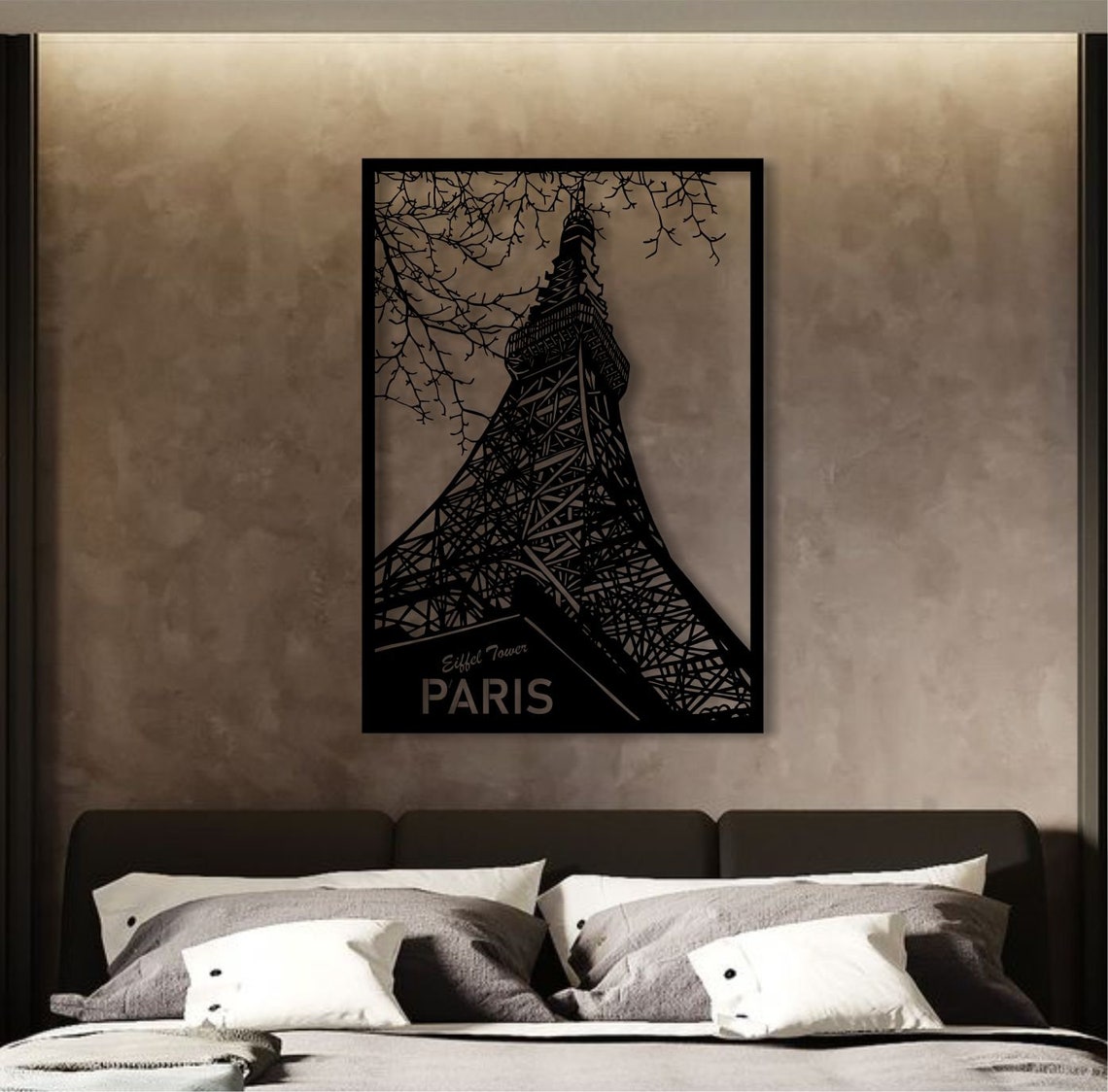 Eiffel Tower Metal Wall Art Paris Eiffel Wall Decor Metal Etsy