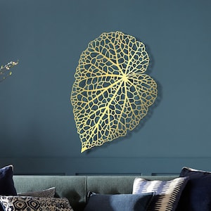 Leaf Metal Wall Decor, Leaves Wall Art, Metal Wall Decor, Modern Metal Wall Art, Tree Wall Hangings, Living Room Decor, Leaf Wall Art
