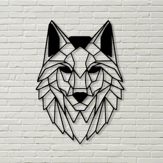 Wolf Metal Wall Art Wolf Head Metal Wall Decor Housewarming Etsy