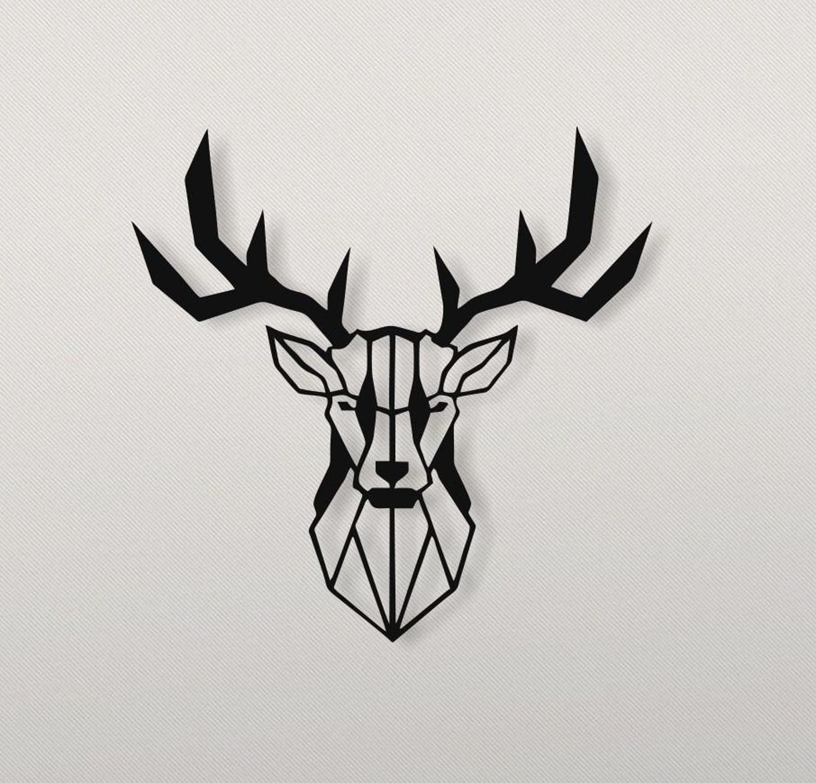 Deer Wall Decor Deer Metal Wall Art Deer Head Home & Office Etsy