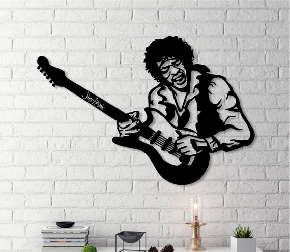 Jimi Hendrix metal wall sign 