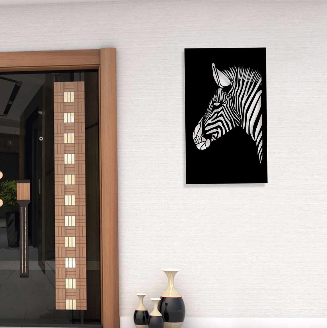 ZEBRA Metal Wall Art Zebra Wall Decor Metal Zebra Art Etsy