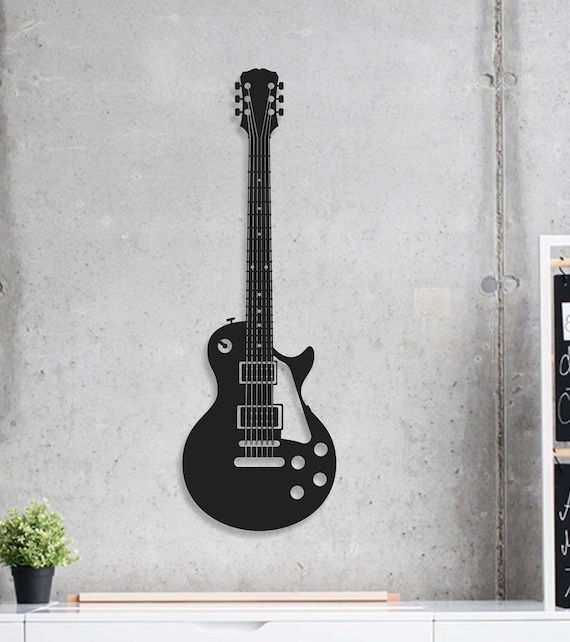 Déco métal guitare wall art