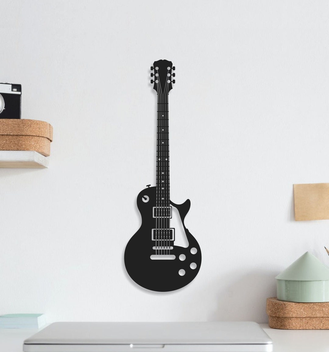 Guitar Metal Wall Art, Metal Guitar Decor, Metal Wall Art, Guitar Lover Gift, Guitar Decor