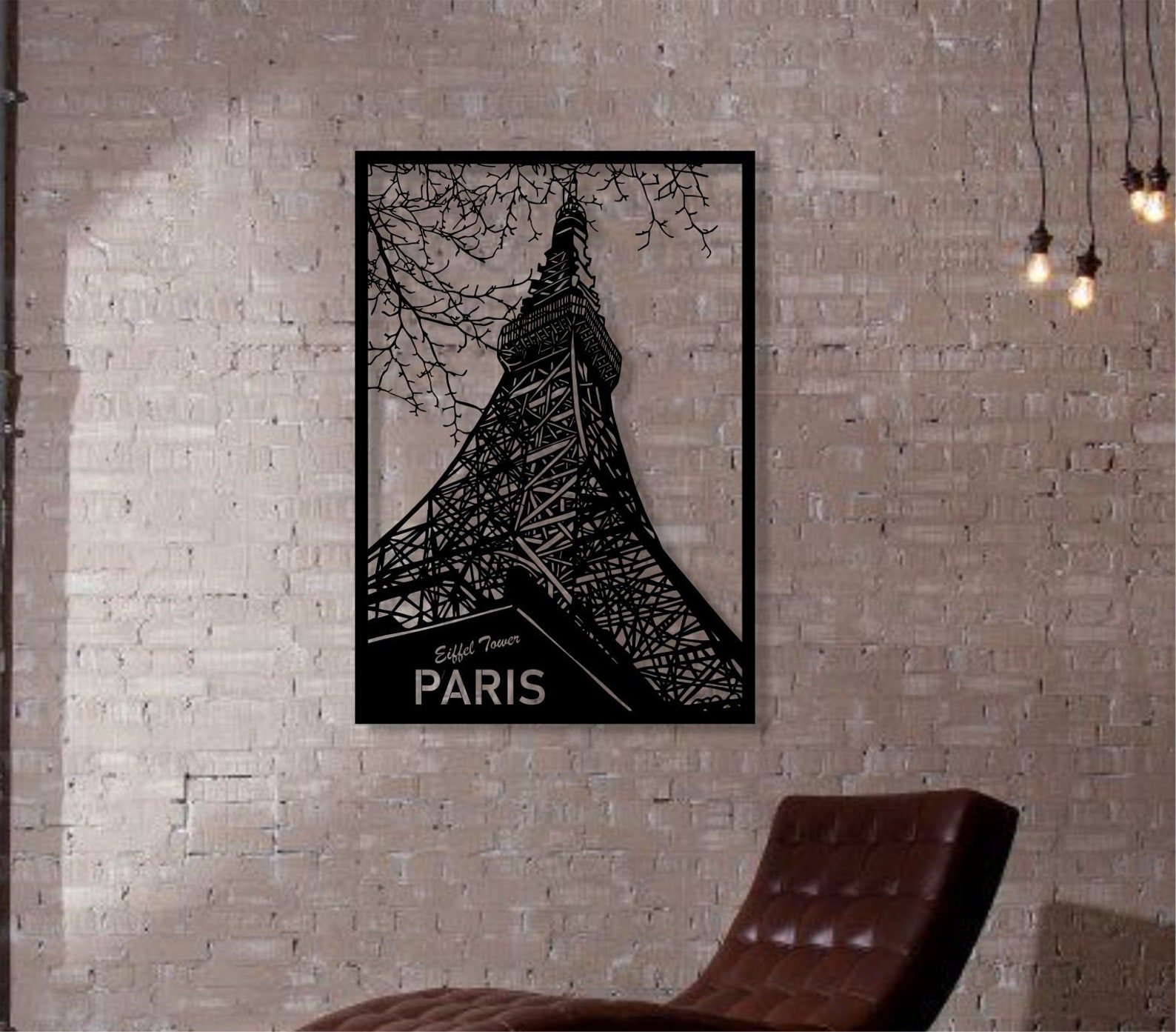 Eiffel Tower Metal Wall Art Paris Eiffel Wall Decor Metal Etsy