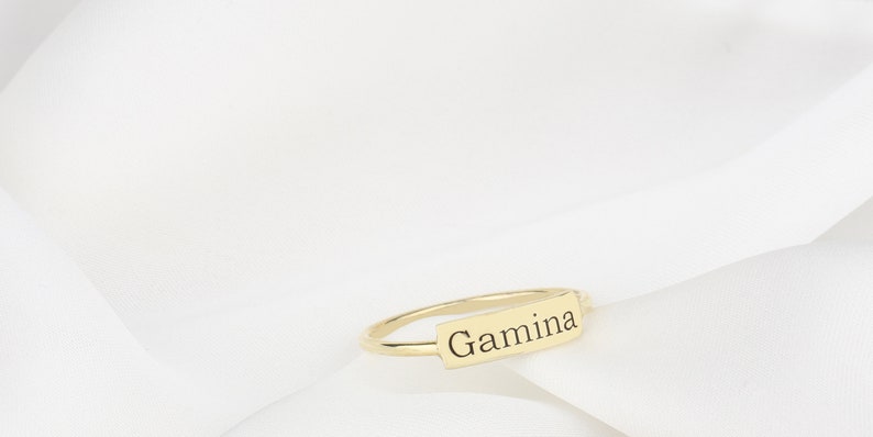 Personalized Handwriting Personalized Stacking Ring Name Ring Personalized Name Rings Custom Engraved Name Rings Stackable Silver Rings