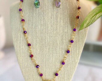 Royal Regency Inspired Necklace and Earring Set