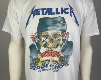 METALLICA 1987 T-Shirt vintage / Cours intensif en chirurgie du cerveau