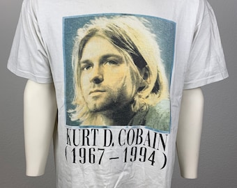 NIRVANA 1994 T-Shirt vintage / Kurt Cobain / La Fin De Musique / Peinture / Mémorial