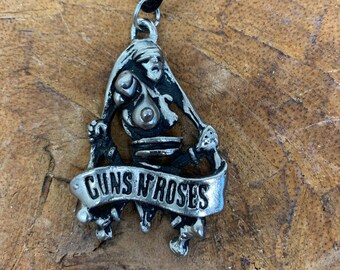 ガンズ・アンド・ローゼズ アクセサリー MADE IN USA 1993 Dont Fuck Around Bracelet Silver with Rubie Eyes SofferAri
