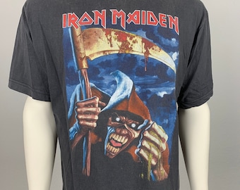 Vintage Iron Maiden Shirt 1987 Somewhere in Time Tye Dye Concert