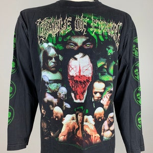 CRADLE OF FILTH 1999 T-Shirt Vintage / Canvas For A Lick of Pain / Longsleeve Shirt