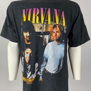 NIRVANA 1993 T-shirt Vintage / Kurt Cobain / Seahorse / Mint