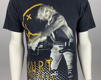 Vintage Nirvana Smile Face T-shirt 90s - Etsy