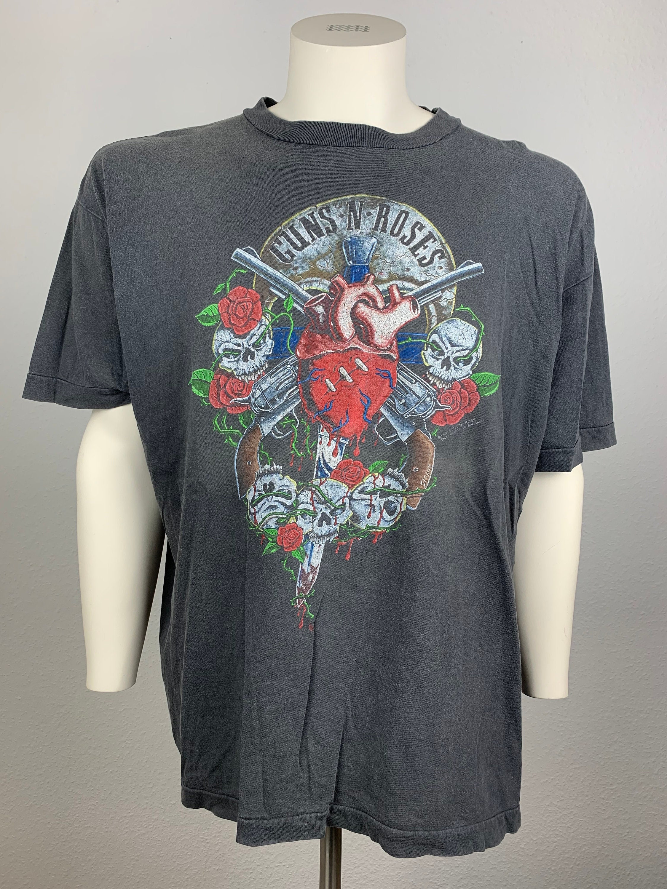 GUNS N ROSES 1990 T-shirt Vintage - Etsy