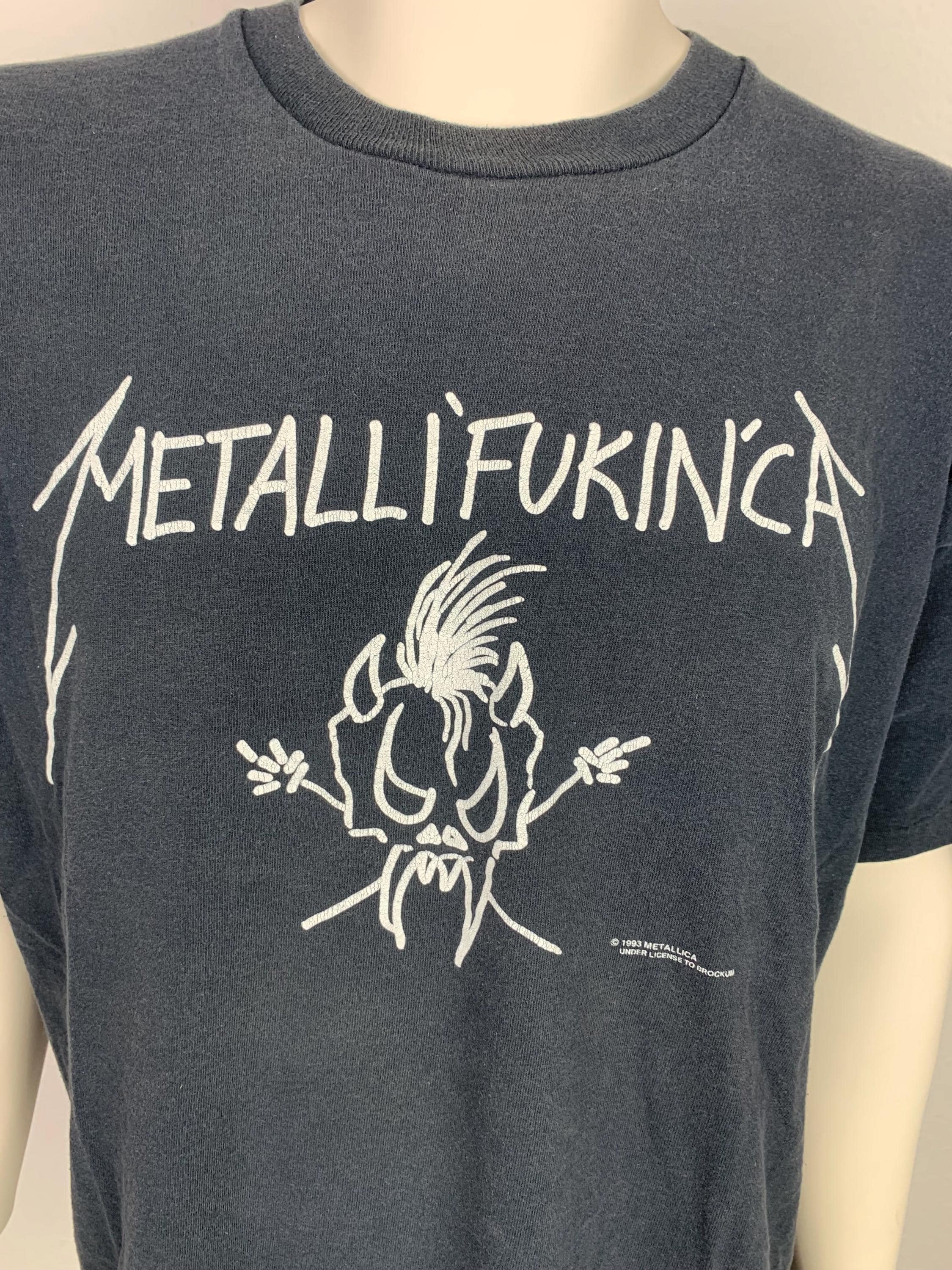 METALLICA 1993 T-shirt Vintage / Metalli'fukin'ca / Brockum