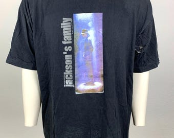 Camiseta vintage de MICHAEL JACKSON de los 90 / Familia Jackson / Rey del pop