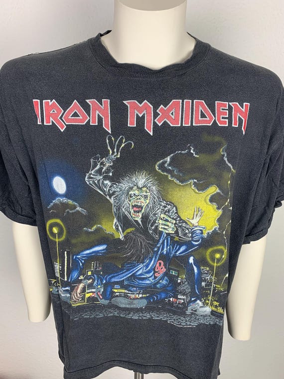 IRON MAIDEN 1990 T-shirt Vintage / Eddie / No Prayer for the Dying