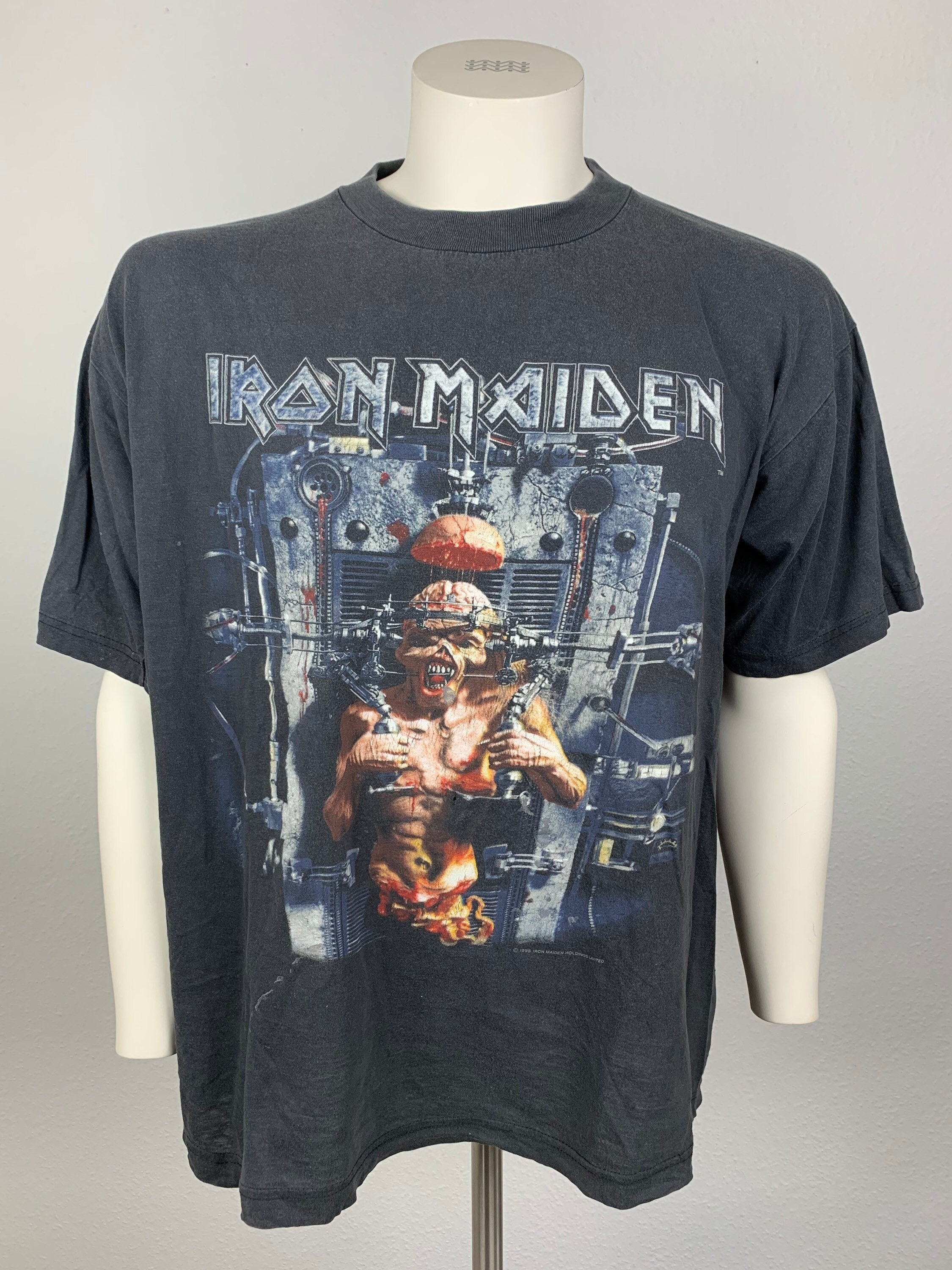 Iron Maiden Vintage Tシャツ Lサイズ VINTAGE IRON MAIDEN ALL OVER PRINT SINGLE STITCH MUSIC BAND