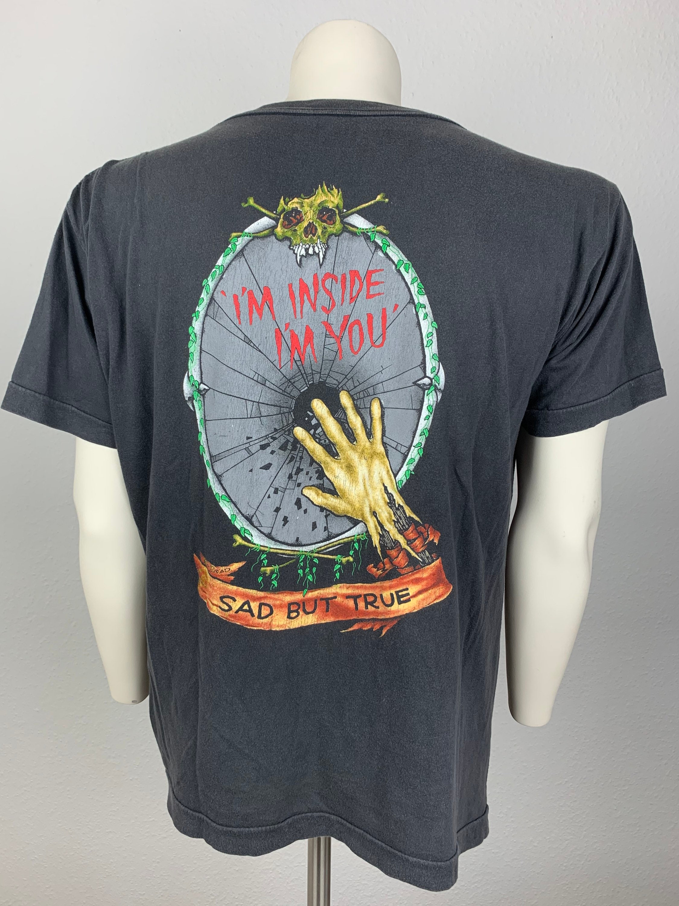 METALLICA 1991 T-shirt Vintage / Sad but True / I'm Inside I'm You