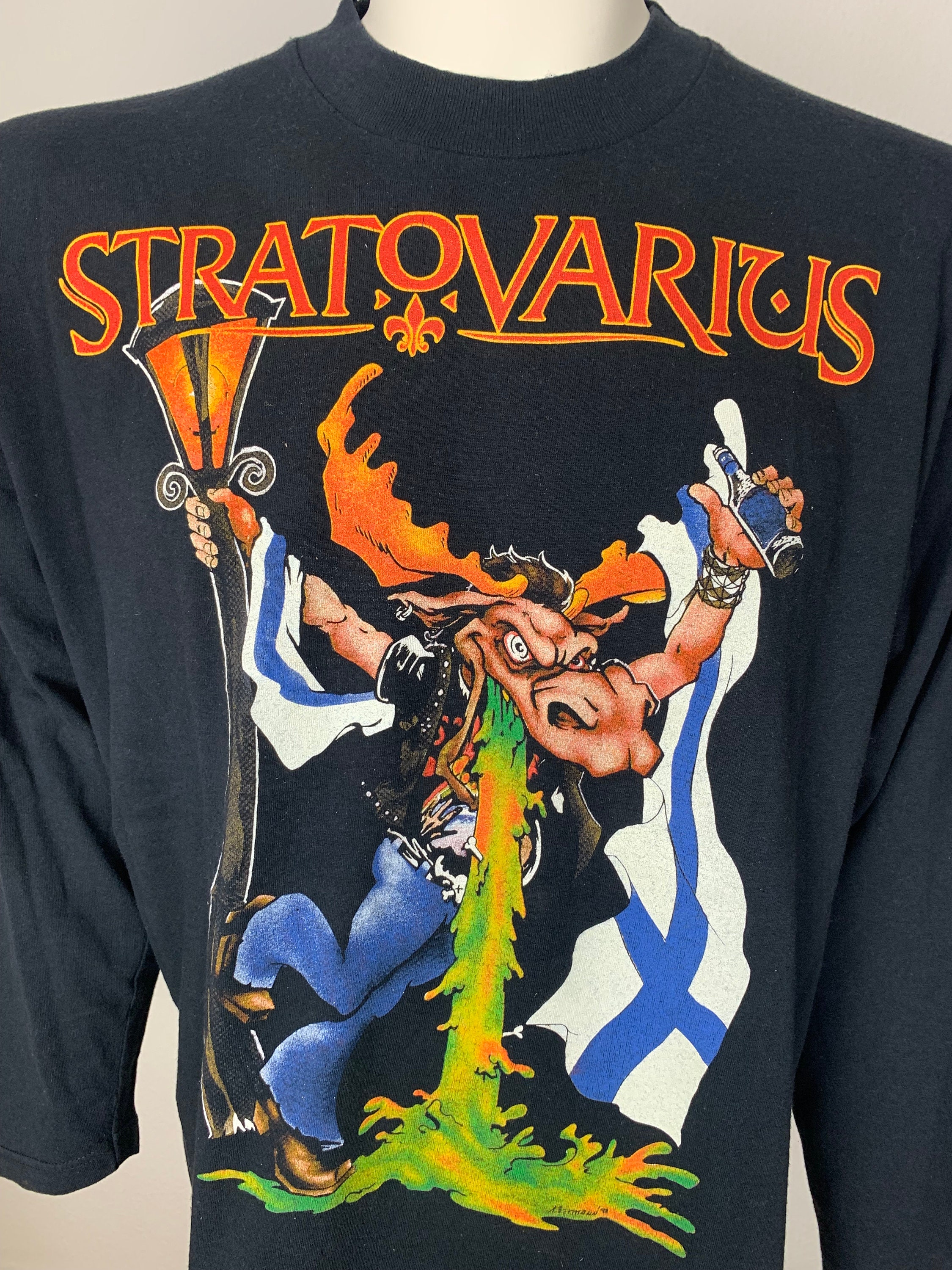 stratovarius バンドtシャツ　古着　mサイズ STRATOVARIUS 1998 T-shirt Vintage / Summer of Visions Tour