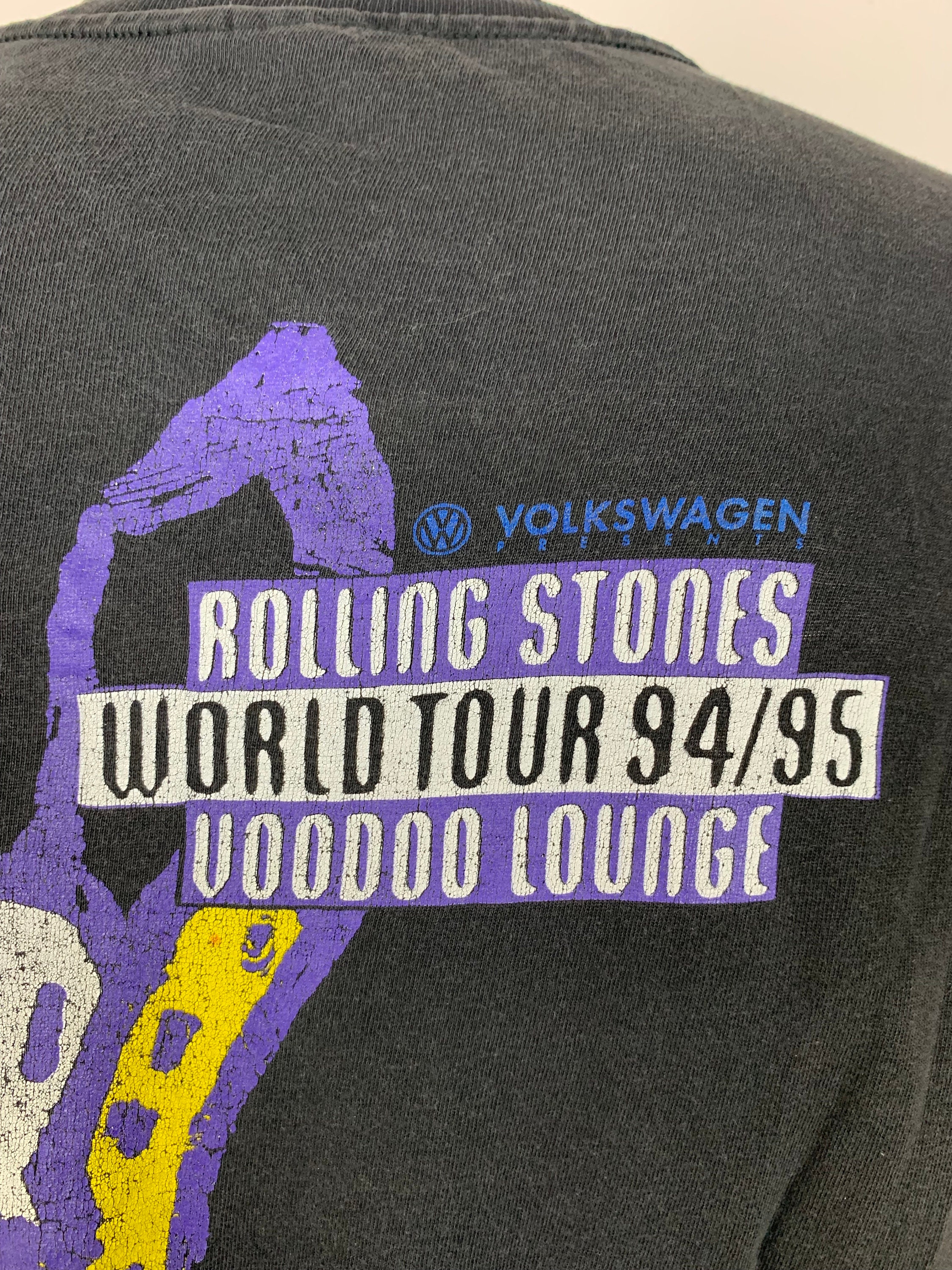 ROLLING STONES 1995 T-shirt Vintage / Voodoo Lounge / World