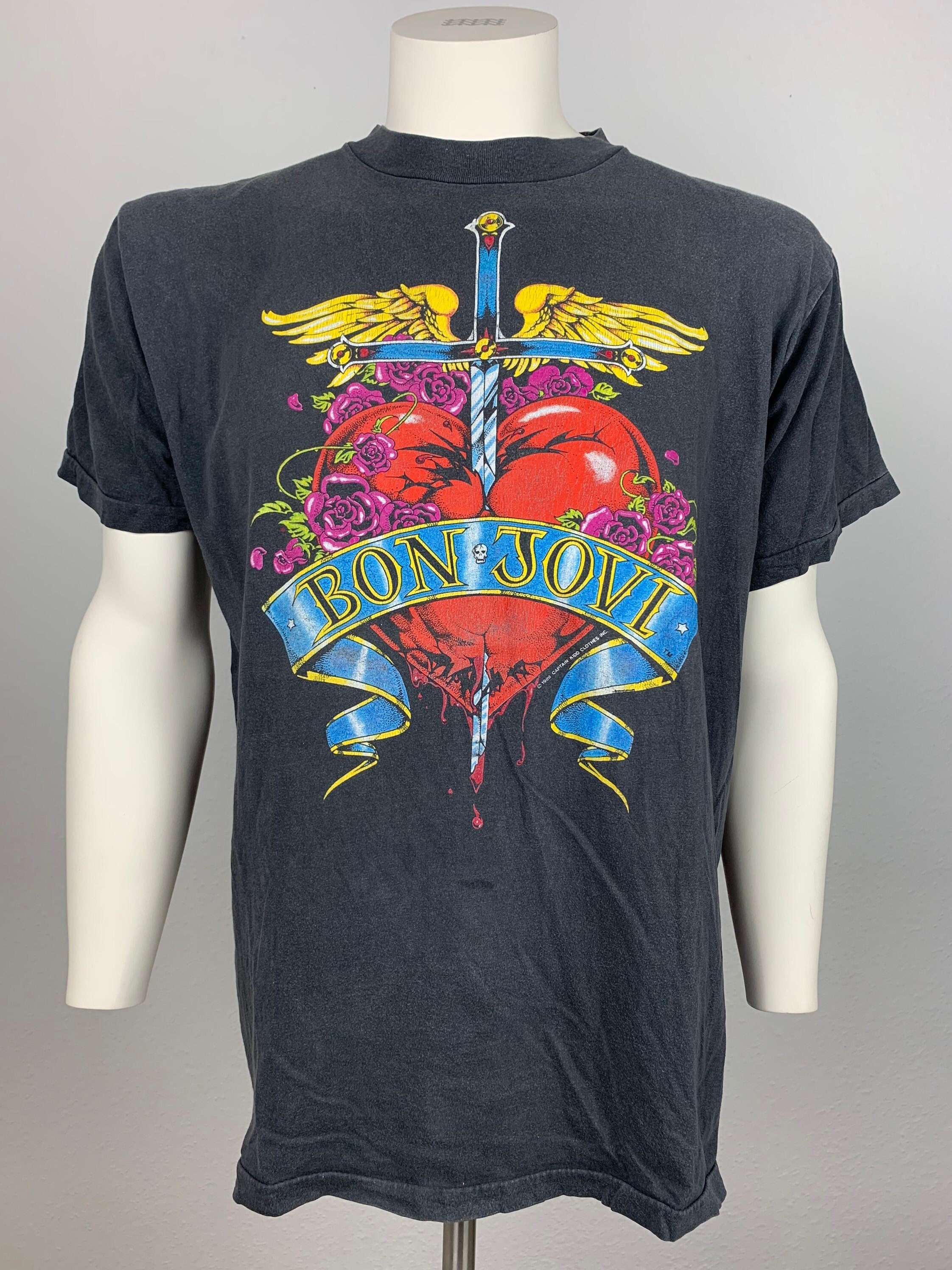 BON JOVI 1989 Tシャツ BON JOVI 1989 T-shirt Vintage / the World / Concert Tee - Etsy