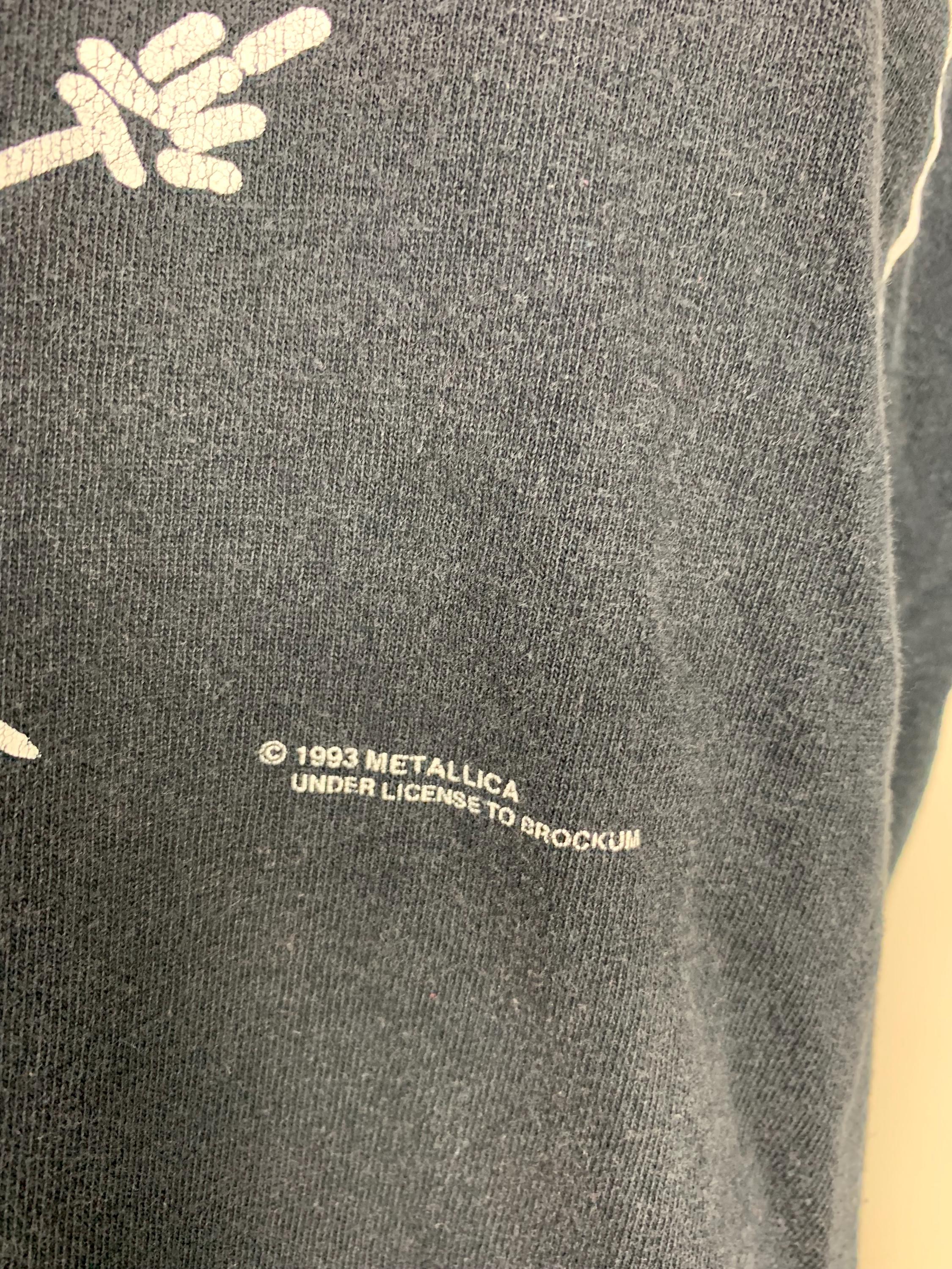 1993 llica Tシャツ Brockum製 ヴィンテージ METALLICA 1993 T-shirt