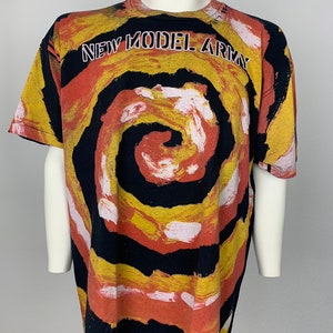 NEW MODEL ARMY 1991 T-Shirt Vintage / All-over Print / The Love Of Hopeless Causes