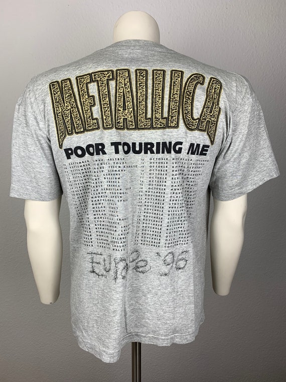 METALLICA 1996 T-shirt Vintage / Poor Touring Me / Concert T-shirt